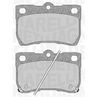 Imagen de MAGNETI MARELLI 363916060638 Juego de pastillas freno con avisador acústico desgaste LEXUS: IS 2, GS III