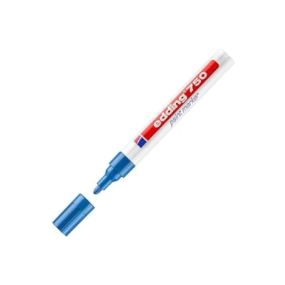 Imagen de Rotulador edding punta fibra 750 azul redonda 3,5 mm