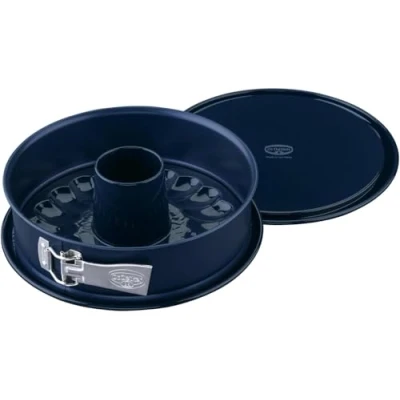 Imagen de DR OETKER, Molde De Repostería Horno Desmontable Redondo Doble Base Antigoteo Para Servir Y Cierre Hermético Seguridad, Esmaltada Aro Antiadherente Cuidada Calidad 26cm 1ud BACK LIEBE