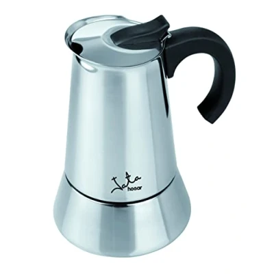 Imagen de Cafetera tradicional Jata Cax106 Odin, 6 Tazas, Apta inducción, Acero inoxidable, Inox