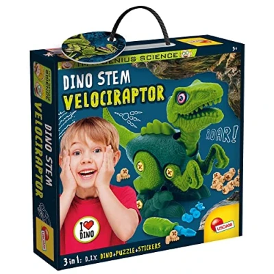Imagen de Liscianigiochi I&#039;m a Genius Dino Stem Velociraptor Juego educativo científico para niños partir de 5 años (92413), color no aplicable