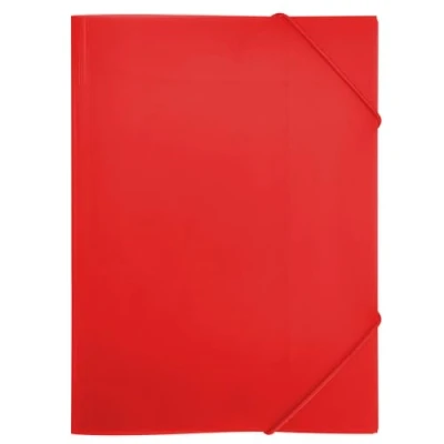 Imagen de RAYLU PAPER Carpeta con gomas elásticas y solapas Tamaño A4, carpetas de almacenamiento para documentos, oficina escuela, Hechas polipropileno 100% reciclable (A5, Rojo)