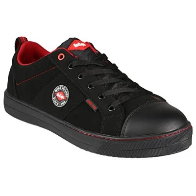 Imagen de Lee Cooper LCSHOE054 Workwear SB / SRA botas de béisbol retro, seguridad unisex con diseño moderno, zapato trabajo, Negro, 39 EU