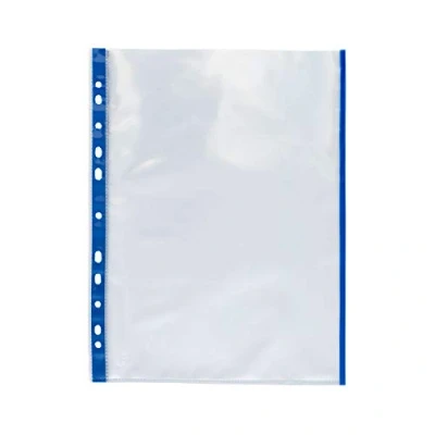 Imagen de Grafoplas 5501130 Fundas PP con indicador de color, A4, color azul