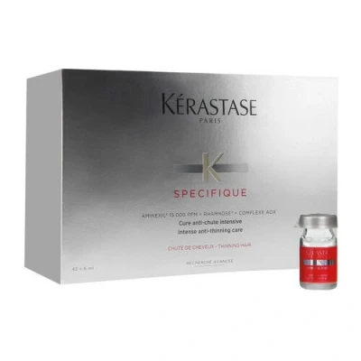 Imagen de Kérastase Spécifique, Tratamiento Intensivo, Fortificante y Anti Caída, Para Hombre Mujer, Cure Chute Intensive, 42 Monodosis de 6 ml