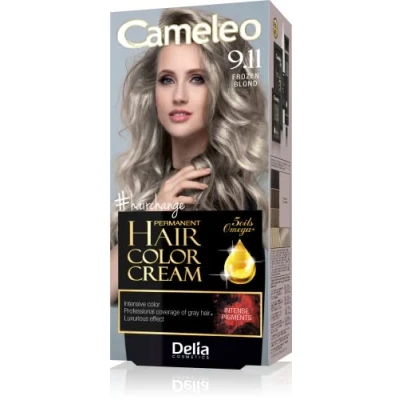 Imagen de Cameleo Crema Colorante Permanente para el Cabello Rubio Helado Color Intenso y Protección 5 Aceites + Ácidos Omega Plus Tinte Profesional Lujoso Kit Completo