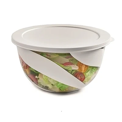 Imagen de Snips Ensaladera Color Blanco, con Tapa 3 LT, Cuenco para Mezclar, Made in Italy, Libre de BPA