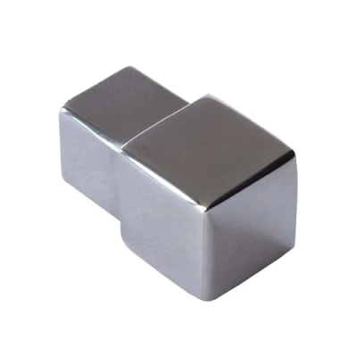Imagen de Dalsys Pieza final para carril de azulejos perfil cuadrado acero inoxidable pulido 12,5mm, 1 pieza,