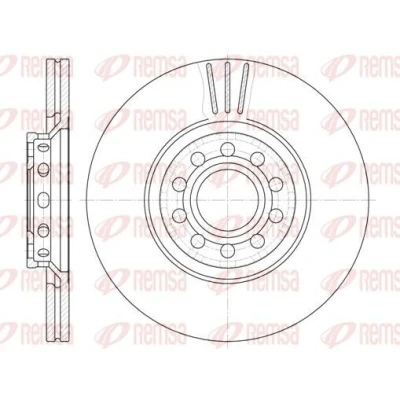 Imagen de REMSA 6596.10 Disco de freno Eje delantero 312, 312 25 10 ventilado AUDI: A4 B7 Berlina, B6 Avant, VOLKSWAGEN: Passat B5 GP Berlina