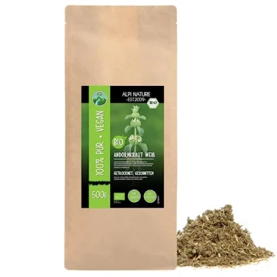 Imagen de marrubio seco orgánico, té de cortado cultivo orgánico controlado, 100% natural, sin aditivos (500 GR)