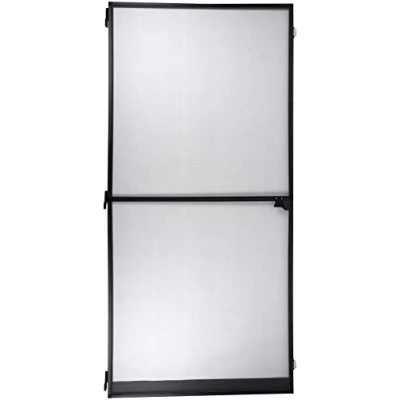 Imagen de Mosquitera para puertas, magnética, con bisagras, máx. 100 x 215 cm, ajustable, color negro