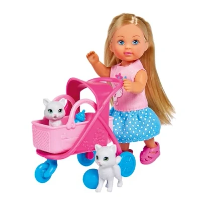 Imagen de Simba Love Cat Buggy EVI 12CM POUSSETTE + 2 CHATS, color (105733348) , color/modelo surtido