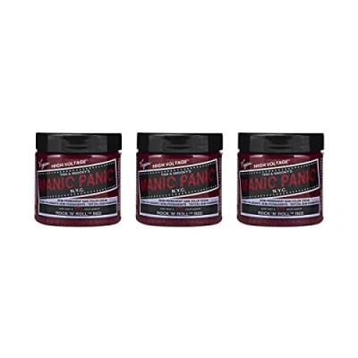 Imagen de Manic Panic Rock&#039;N&#039;Roll Red Classic Creme, Vegan, Cruelty Free, Semi Permanent Hair Dye 3 x 118ml