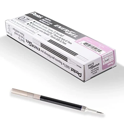 Imagen de Pentel LR7 V3X Recambio para bolígrafo EnerGel 0.7 Ball = 0,35 mm, 12 unidades, color lila