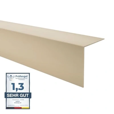 Imagen de Quest Protector de bordes PVC, sin cinta adhesiva, borde y protección esquinas, perfil angular, 20 x mm, 200 cm, beige