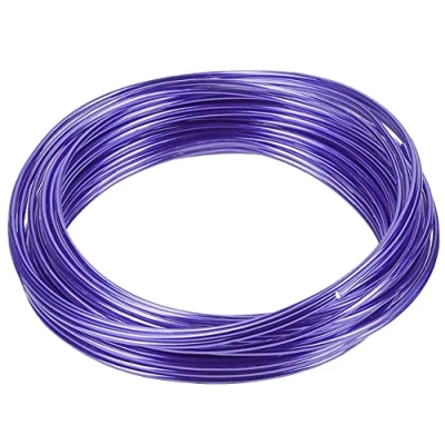 Imagen de mumbi Alambre para manualidades (10 m, 2 mm), color lila, Aluminio, morado, 2mm