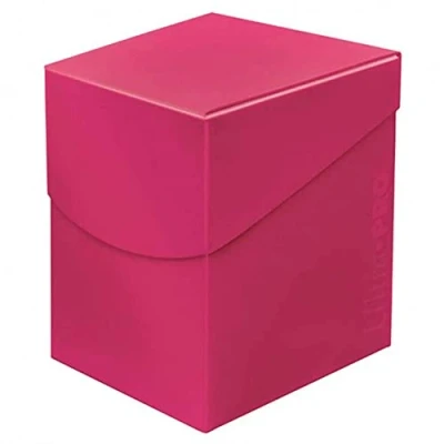 Imagen de Ultra Pro 85691 Eclipse 100+ Caja de Cubierta, Color Rosa, hot pink