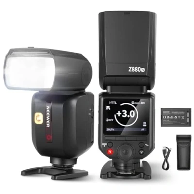 Imagen de NEEWER Z880 N 2,4G 76Ws i TTL Flash Speedlite para Nikon Cámara UI Actualizada Lámpara Modelado Ajustable TTL/M Interruptor Rápido Tecla TCM 1/8000sHSS 7,2V/3000mAh Batería 600Flash Potencia Completa