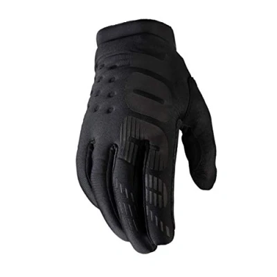 Imagen de Ride100percent BRISKER Youth Gloves Black/Grey MD Guantes para ocasión Especial, Unisex Niños, Multicolor, M
