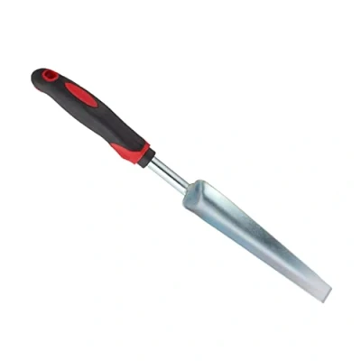 Imagen de Relaxdays Quitahierbas Manual para Arrancar Malas Hierbas con Mango Ergonómico, Acero, PP y Goma, Negro Rojo, 37,5 cm