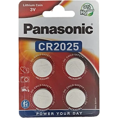 Imagen de ‎Corp. Panasonic CR2025 Batería de Litio botón 3 V Pack 4