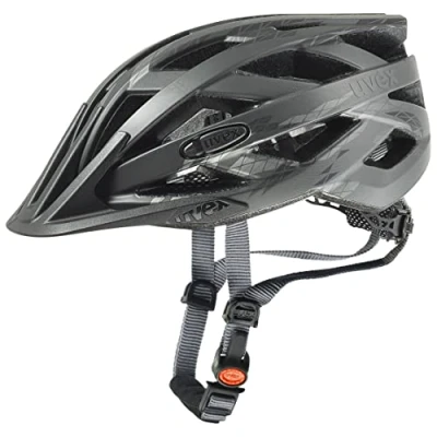 Imagen de uvex i vo cc, casco todoterreno ligero unisex, ajuste de talla individualizado, luz LED opcional, black smoke matt, 52 57 cm