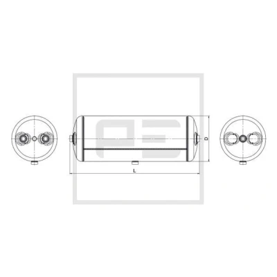 Imagen de PETERS ENNEPETAL 036.360 80A Depósito de aire, sistema aire comprimido 30L