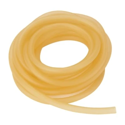 Imagen de stonylab Tubo de Goma, Rubber Tubing Látex Ambar Puro Goma Natural 3/8&#039;&#039; (9mm) OD 1/4&#039;&#039; (6mm) ID Altamente Elástico y Fuerte 4 Meter
