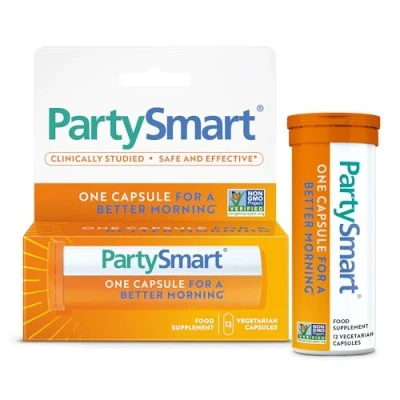 Imagen de Himalaya PartySmart ofrece apoyo para una noche divertida y un futuro mejor 250 mg, 12 cápsulas