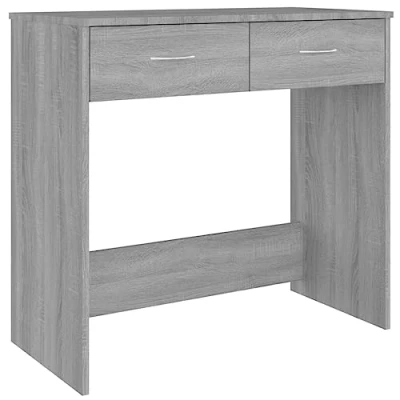 Imagen de vidaXL Escritorio Mesa de Consola Pasillo Oficina Vestíbulo Ordenador Despacho Estudio Lectura Auxiliar Madera Contrachapada Gris Sonoma 80x40x75 cm
