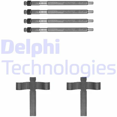 Imagen de DELPHI LX0707 Kit de accesorios, pastillas frenos TESLA: Model S