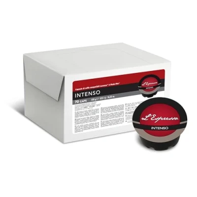 Imagen de Gimoka Mezcla de Café Intenso, intensidad 12/13 70 Cápsulas Compatibles con Máquinas Lavazza* A Modo Mio* para uso doméstico Producido en Italia