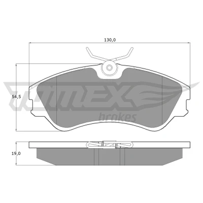 Imagen de TOMEX brakes TX 10 65 Juego de pastillas freno Eje delantero VOLKSWAGEN: TRANSPORTER 4, 4 Bus, California Westfalia T4 Bus