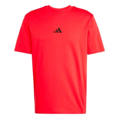 Imagen de adidas Hombre Essentials Small Logo Single Jersey tee, Pure Ruby/Black, XXL