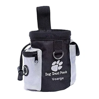 Imagen de VOARGE bolsa de comida para perros, portátil,bolsa alimentación integrada,bolsa golosinas, con clip entrenamiento y formación perros
