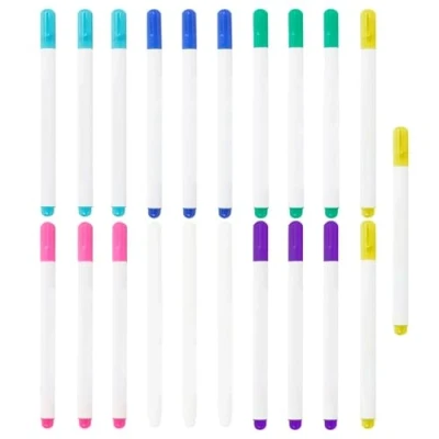 Imagen de 21 Rotuladores Solubles En Agua, Que Desaparecen Para Ropa, De Costura, Tela Borrables, Agua Sastrería, Textiles