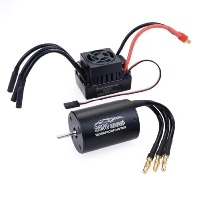 Imagen de Fasizi Motor sin escobillas impermeable 3650 3900KV con 60A ESC