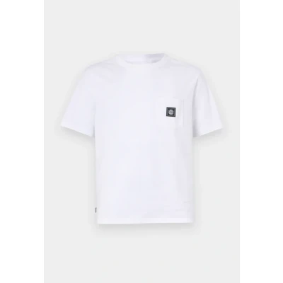 Imagen de Element Icon Camiseta de Manga Corta con Bolsillo Hombre L Blanco