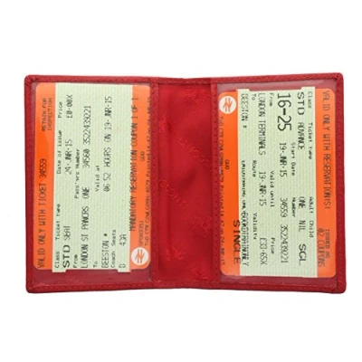 Imagen de Visconti Portatarjeta de Viaje Cuero TC1TC Rojo