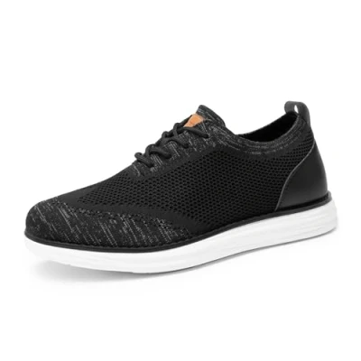 Imagen de Bruno Marc Zapatos de Cordones Transpirables Zapatillas Vestir Oxfords Clásico Formales Derby para Hombre Verano Casuales,Size 44,Gris/Negro,GRAND 02