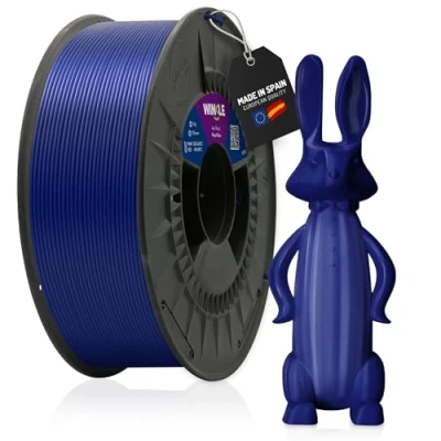 Imagen de WINKLE Filamento PETG Azul Royal Impresora 3D 1,75mm 1kg Compatible con Mayoría Impresoras Precisión Dimensional Bobina