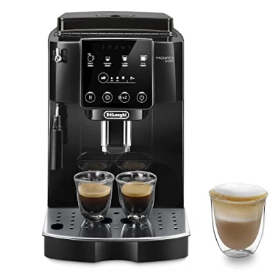 Imagen de De&#039;Longhi Magnifica Start ECAM222.20.B, Cafetera Superautomática con Boquilla para Leche, Espresso del Grano a la Taza 4 Recetas Soft One Touch, Panel de Control, 1450W, Negro