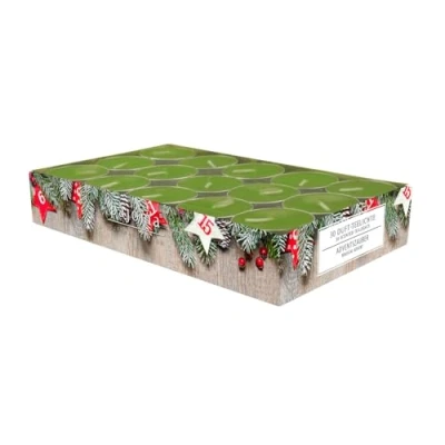 Imagen de pajoma® velas de té (30 unidades, aroma magia Adviento, perfumadas en funda aluminio, duración combustión aprox. 4 horas, altura 1,5 cm diámetro, 3,5 diámetro), calidad