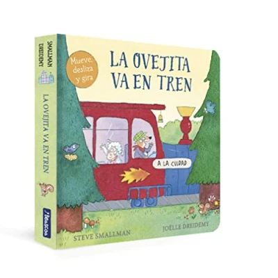 Imagen de La ovejita va en tren (La que vino a cenar. Libro de cartón) (Pequeñas manitas)