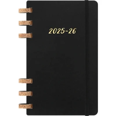 Imagen de Moleskine Student Life Planner 2025 26, Agenda Semanal y Mensual Espiral 12 Meses con Tapa Suave, Color Negro, Formato Grande 15 x 21 cm