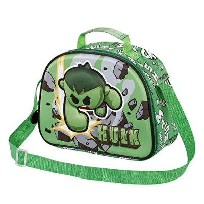 Imagen de Marvel Bolsa Portamerienda 3D, 25.5 x 20 cm, Verde Greenmass
