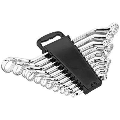 Imagen de Marca Amazon Denali Juego de llaves combinadas con soporte almacenamiento, 14 unidades 1/4 1 (60 250 mm)