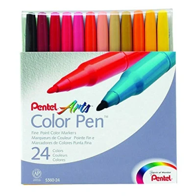 Imagen de Pentel Rotuladores de colores (24 unidades)