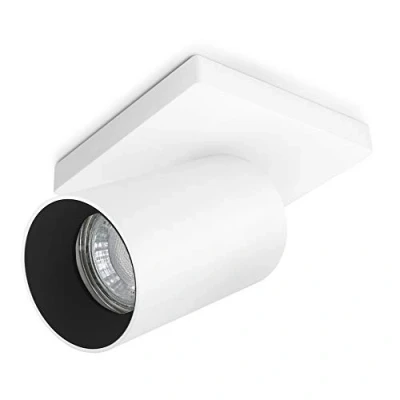 Imagen de SSC LUXon ALVO 1 foco de pared en blanco y negro, foco, para bombillas GU10, orientable, giratorio