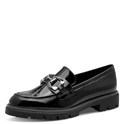 Imagen de MARCO TOZZI Zapatillas para Mujer 2 24700 43, Mocasín, Patente Negra, 40 EU